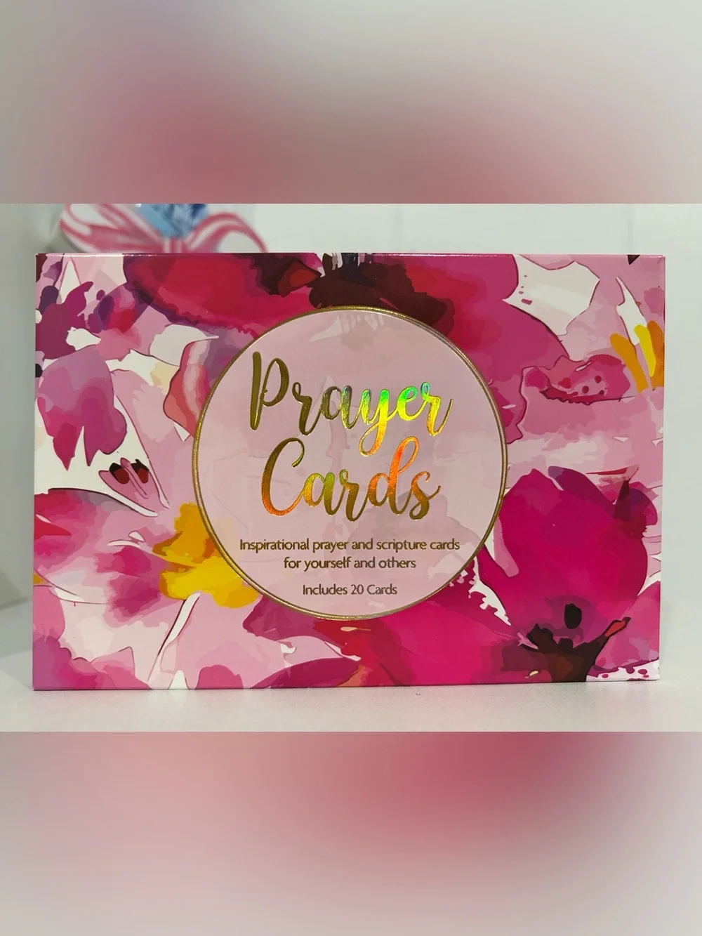Prayer Cards Set of 20 with Floral Design